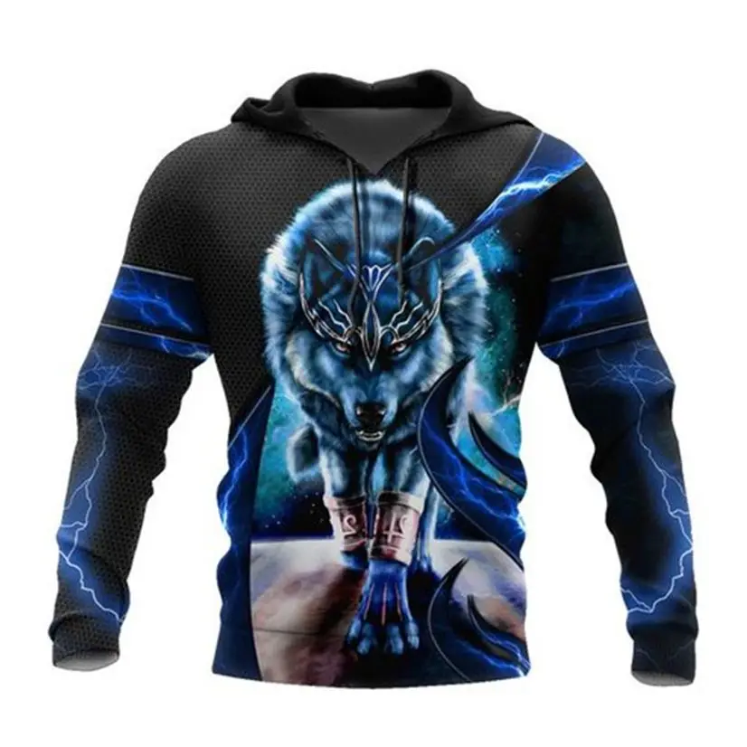 Wolf printing Style Jacket Sweatshirt Streetwear Casual Men's Hoodies Spring And Fall Trend Fashion Animal Oversized Sweatshirt
Wolf printing Style Jacket Sweatshirt Streetwear Casual Men's Hoodies Spring And Fall Trend Fashion Animal Oversized Sweatshirt