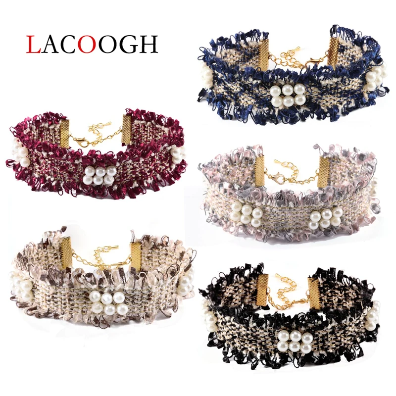 New Fashion Pearl Cloth Chain Choker Handmade Charm Bracelet & Bangles for Woman Boho Polyester Imitation Pearl Bracelet Jewelry
New Fashion Pearl Cloth Chain Choker Handmade Charm Bracelet & Bangles for Woman Boho Polyester Imitation Pearl Bracelet Jewelry