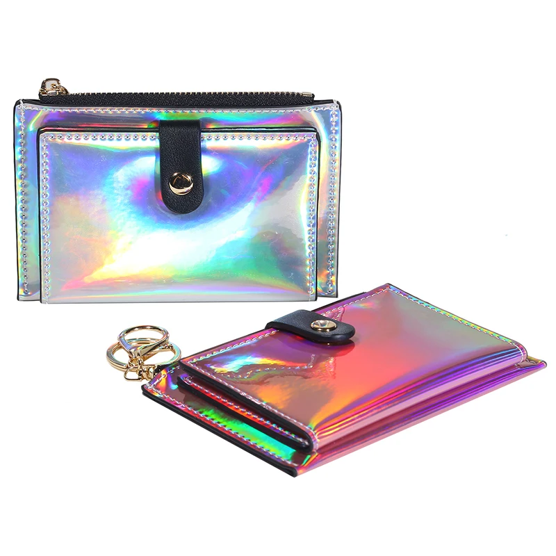 New Laser Women Wallets Fashion Keychain Zipper Coin Purse Mini Small Money Bag Credit Card Holder
New Laser Women Wallets Fashion Keychain Zipper Coin Purse Mini Small Money Bag Credit Card Holder