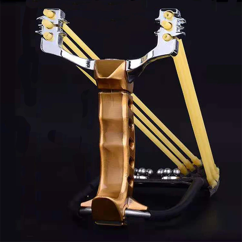 Alloy Metal Catapult Outdoor Hunting Powerful Slingshot With Wrist Rest Folding Heavy-duty Large Slingshot For Fishing And Ball
Alloy Metal Catapult Outdoor Hunting Powerful Slingshot With Wrist Rest Folding Heavy-duty Large Slingshot For Fishing And Ball