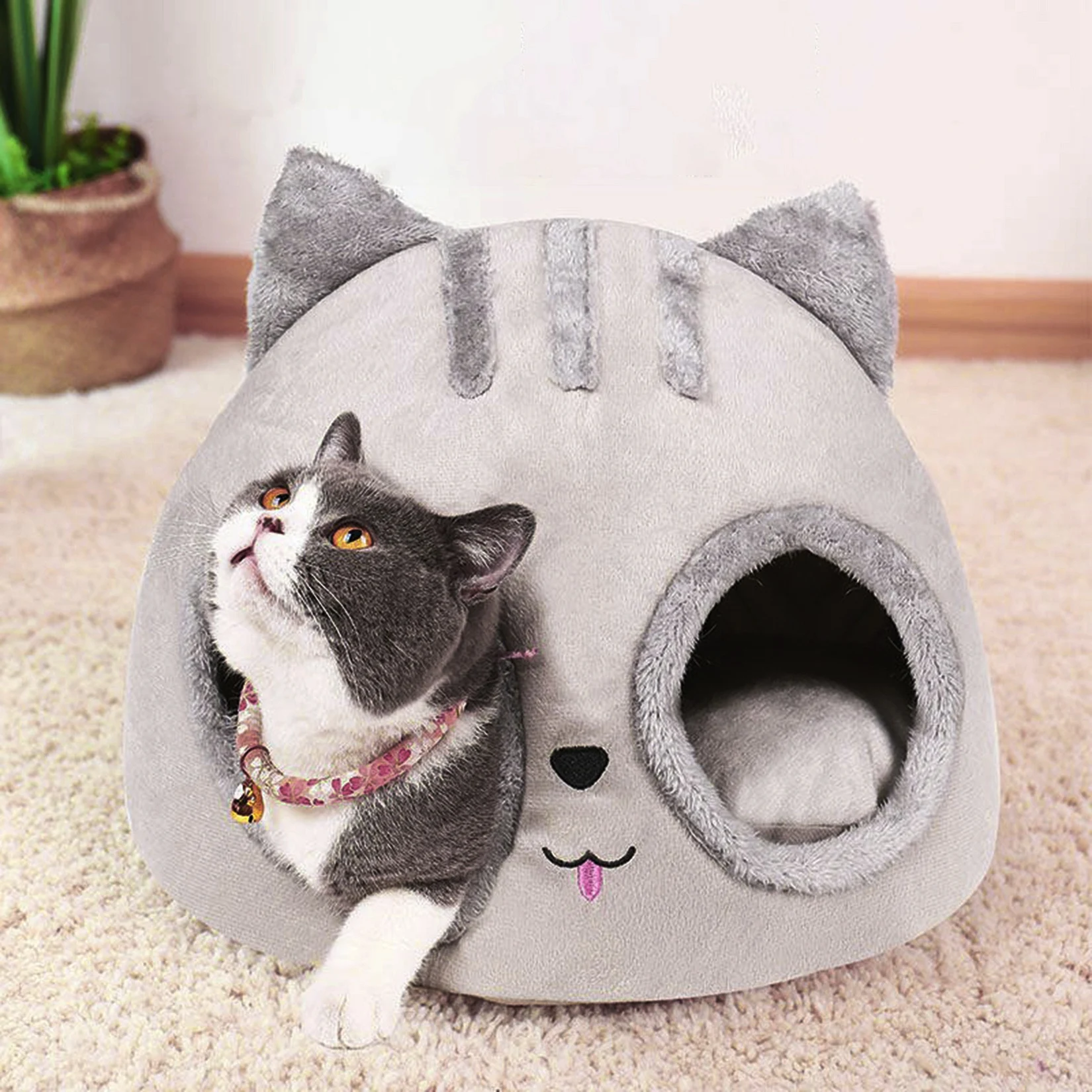 Pet House Dog Cat Nest Kennel Removable Cat Bed Pupply Kitten Tent Durable Deep Sleep Pad Semi-Enclosed Kennel for Pet Supplies
Pet House Dog Cat Nest Kennel Removable Cat Bed Pupply Kitten Tent Durable Deep Sleep Pad Semi-Enclosed Kennel for Pet Supplies