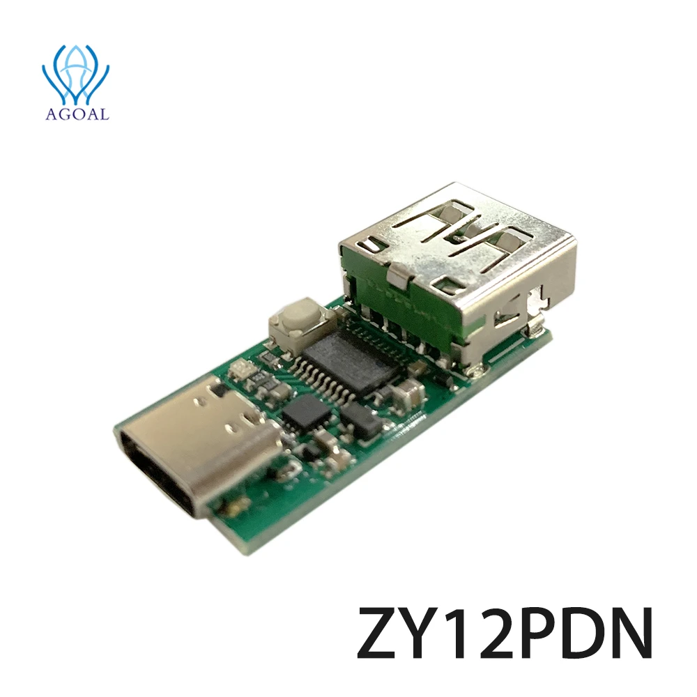 (USB Connector) ZY12PDN PD DC Decoy Detection Type-C PD2.0 3.0 Fast Charging Trigger Module Polling HID Programming Module 5A
(USB Connector) ZY12PDN PD DC Decoy Detection Type-C PD2.0 3.0 Fast Charging Trigger Module Polling HID Programming Module 5A