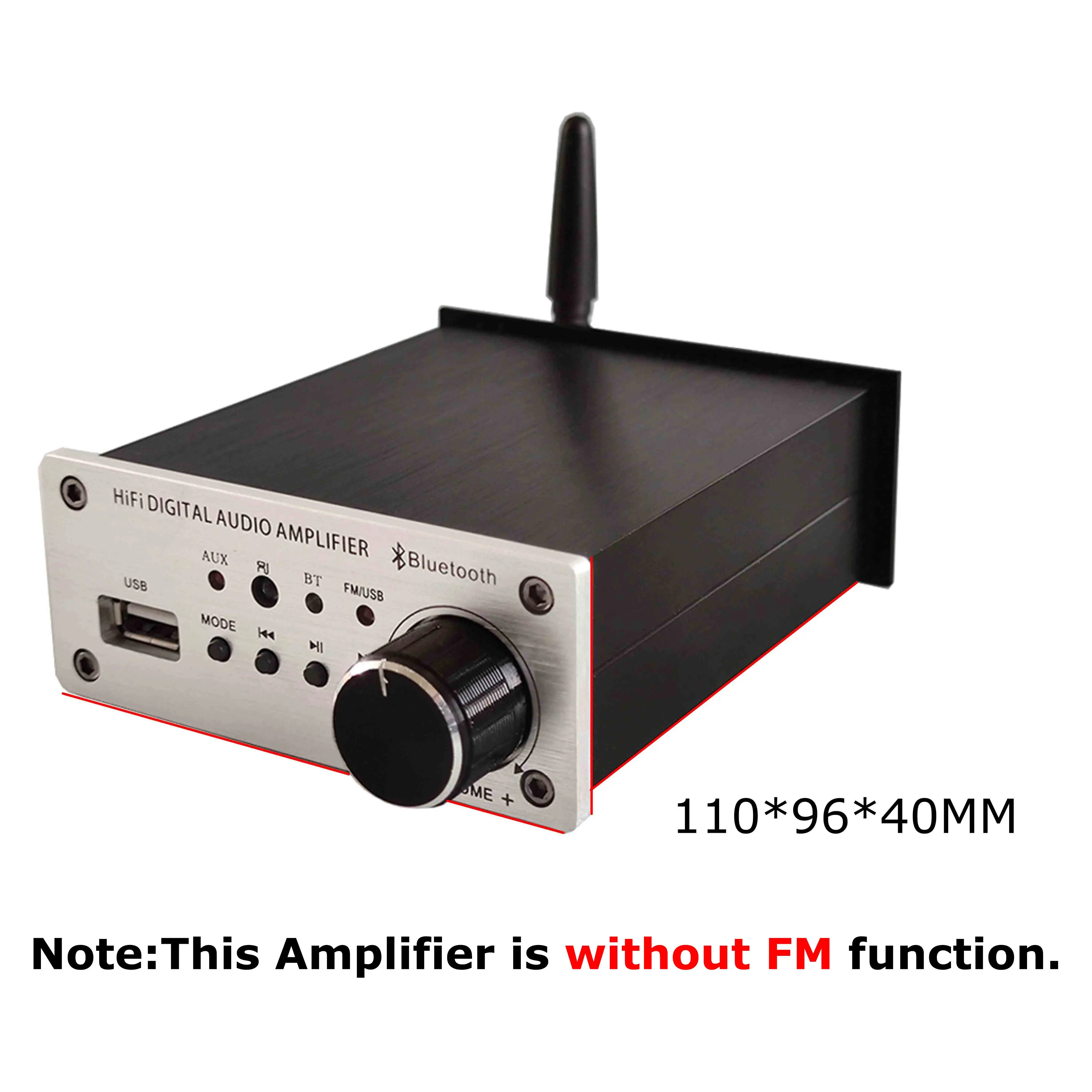 Mini Audio HiFi Bluetooth 5.0 Power Class D Amplifier Tpa3116D2 Digital Amp 50W*2 Home Audio Car Marine USB/AUX/FM
Mini Audio HiFi Bluetooth 5.0 Power Class D Amplifier Tpa3116D2 Digital Amp 50W*2 Home Audio Car Marine USB/AUX/FM