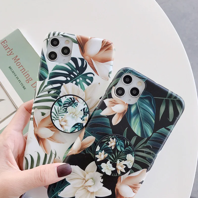 Flowers Folding Bracket IMD Soft For iPhone Case For iPhone 11 Pro 12 Max XR X XS Max 7 8 Plus Mini Bumper Back Cover TPU Women
Flowers Folding Bracket IMD Soft For iPhone Case For iPhone 11 Pro 12 Max XR X XS Max 7 8 Plus Mini Bumper Back Cover TPU Women