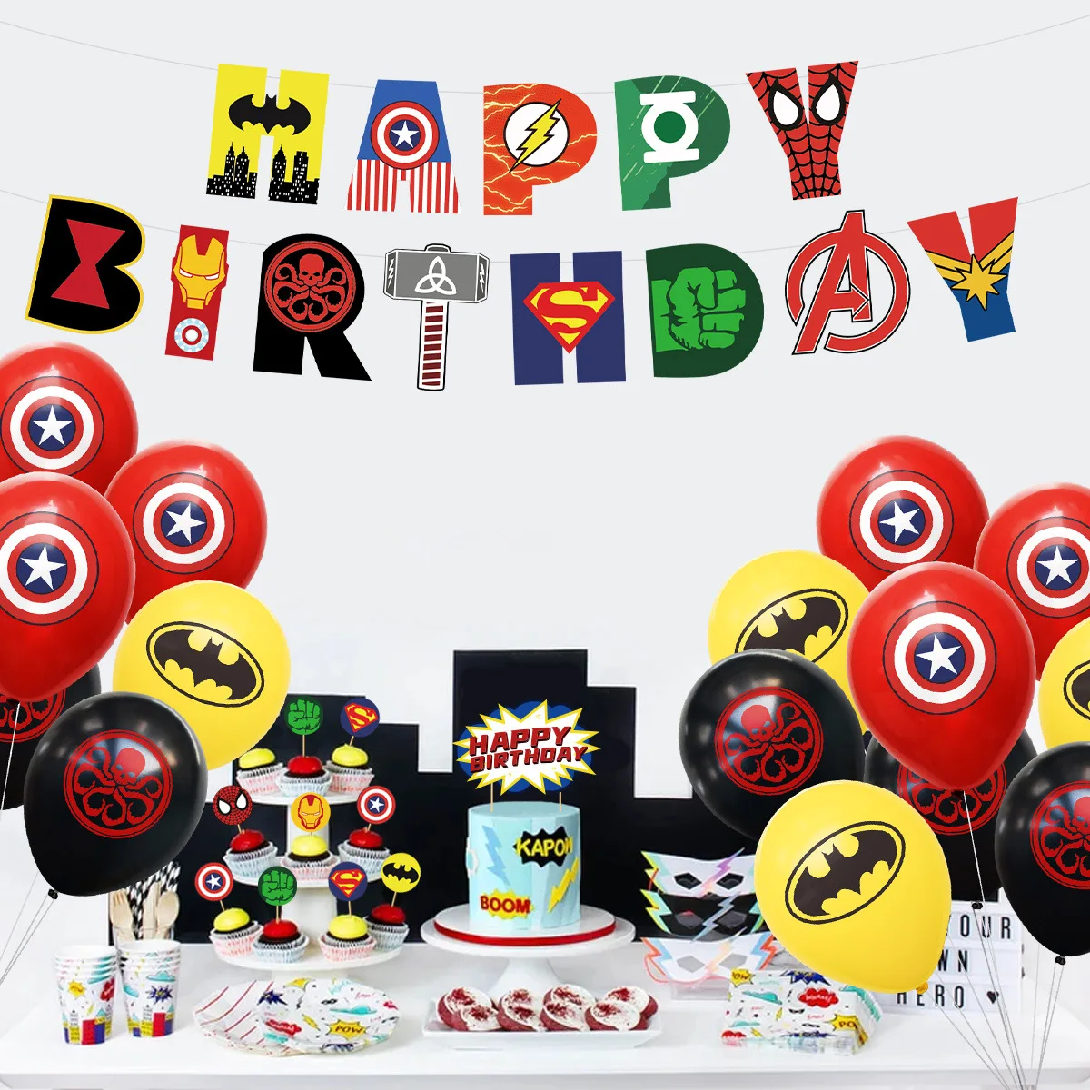 Red and Yellow Balloon Set Birthday Party Decoration Happy Birthday Banner Cake Topper for Children's Birthday Party Supplies
Red and Yellow Balloon Set Birthday Party Decoration Happy Birthday Banner Cake Topper for Children's Birthday Party Supplies