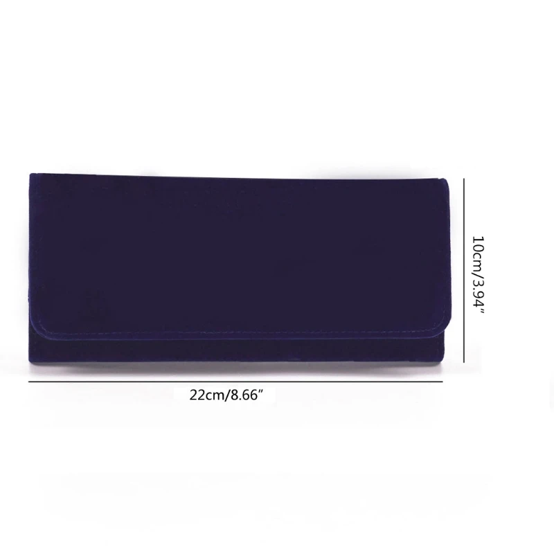 Blue Jewelry Organizer Bag Foldable Travel Jewelry Roll Case Pocket Storage Bags KX4C
Blue Jewelry Organizer Bag Foldable Travel Jewelry Roll Case Pocket Storage Bags KX4C