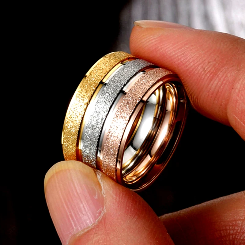 YWSHK High Quality Fashion Simple Scrub Stainless Steel Women 's Rings 2 MM Width Rose Gold Color Finger Gift For Girl Jewelry
YWSHK High Quality Fashion Simple Scrub Stainless Steel Women 's Rings 2 MM Width Rose Gold Color Finger Gift For Girl Jewelry