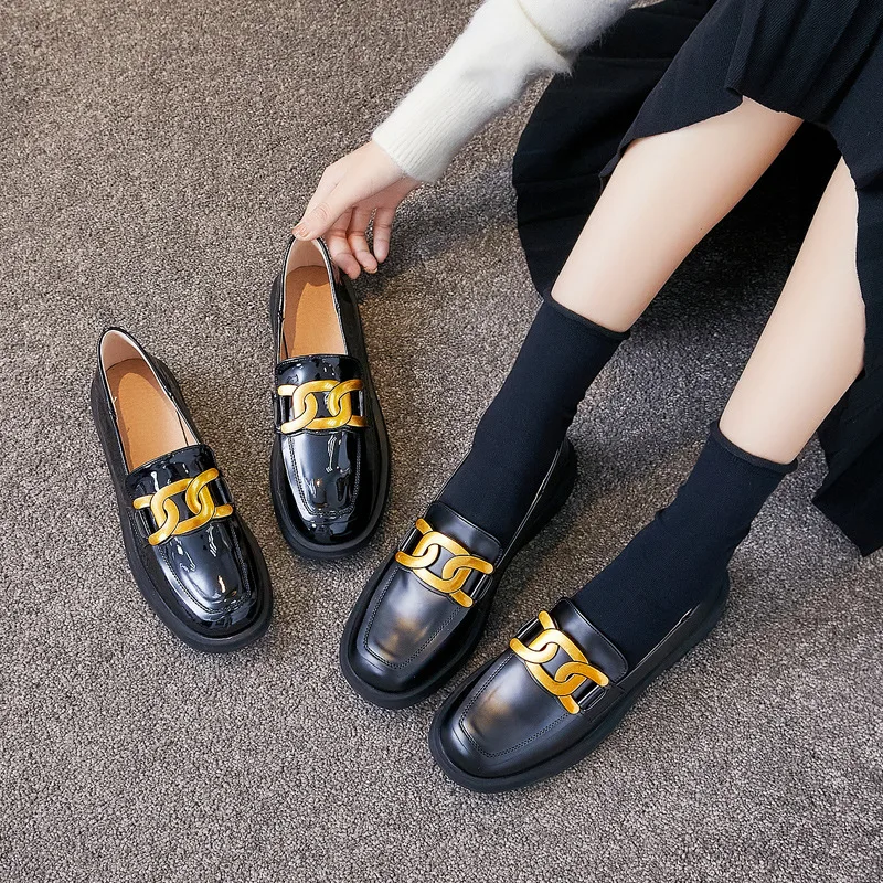 British Style Shoes Women's 2021 New Spring and Autumn Versatile Thick Heel = Women's Shoes
British Style Shoes Women's 2021 New Spring and Autumn Versatile Thick Heel = Women's Shoes