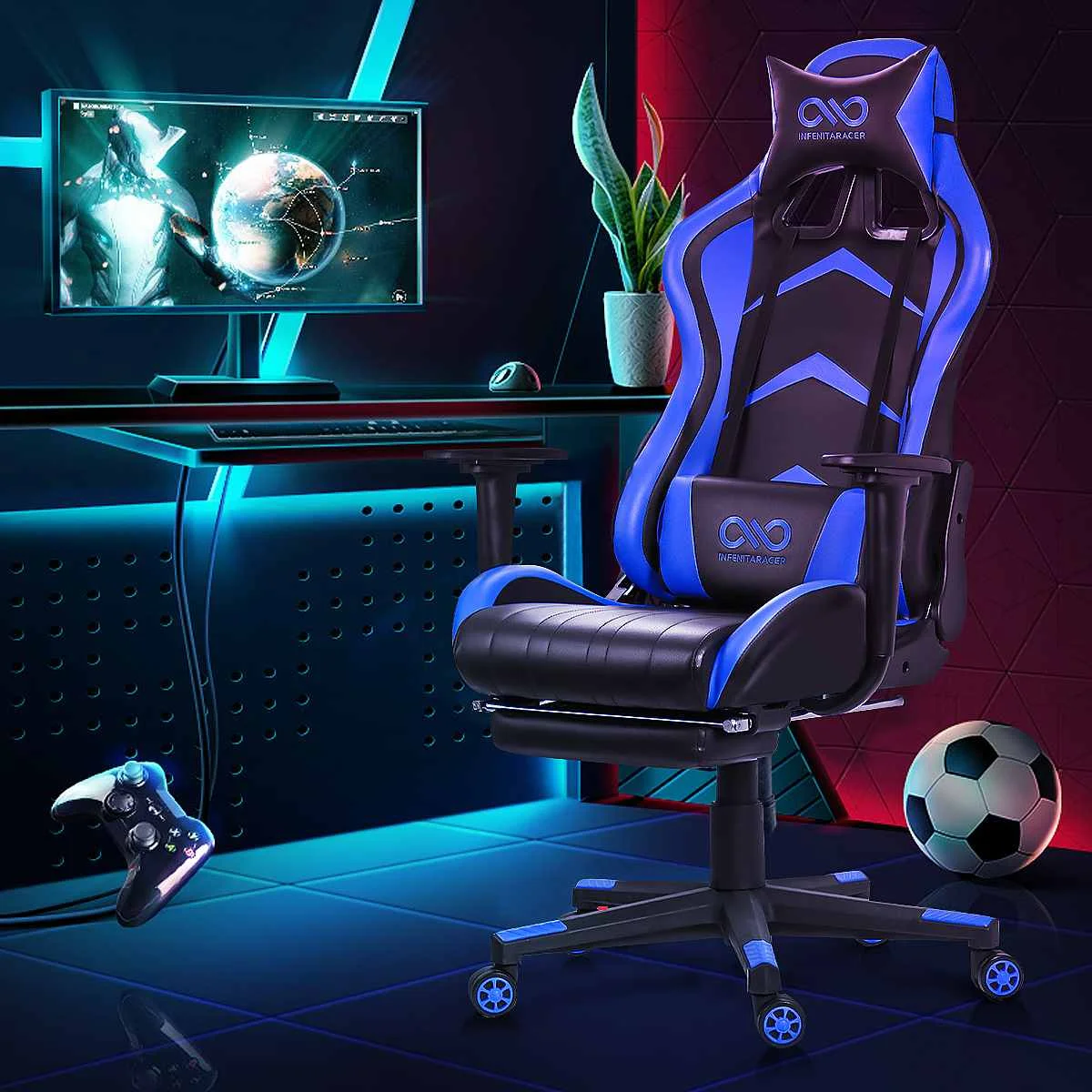 Internet Computer Chair Office Chair Gaming WCG Racing Gamer Chair Leather Recliner Adjustable Lifting Swivel Chair Armchair
Internet Computer Chair Office Chair Gaming WCG Racing Gamer Chair Leather Recliner Adjustable Lifting Swivel Chair Armchair