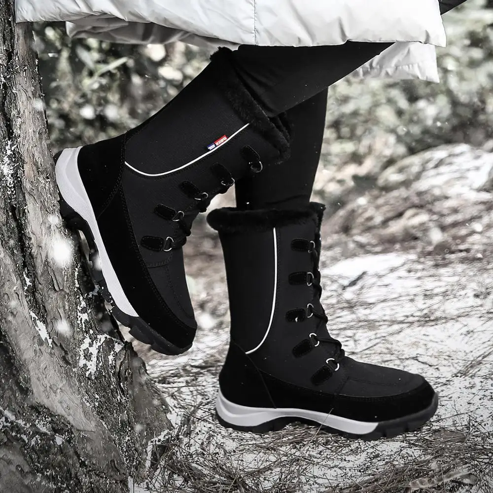 2020 New Winter Women Warm Snow Boots Hight Top Women's Leather Waterproof Shoes Lady Lace-up Non-slip Thick Bottom Sneakers
2020 New Winter Women Warm Snow Boots Hight Top Women's Leather Waterproof Shoes Lady Lace-up Non-slip Thick Bottom Sneakers