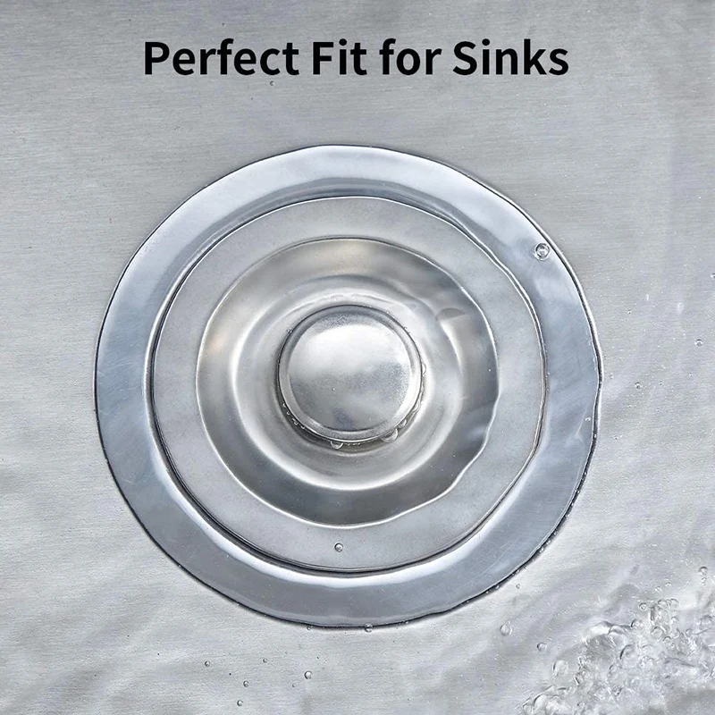 Kitchen Sink Stopper with Brush, Diameter 3.46inch Sink Drain Stopper for Garbage Disposal, Stainless Steel and Nylon
Kitchen Sink Stopper with Brush, Diameter 3.46inch Sink Drain Stopper for Garbage Disposal, Stainless Steel and Nylon