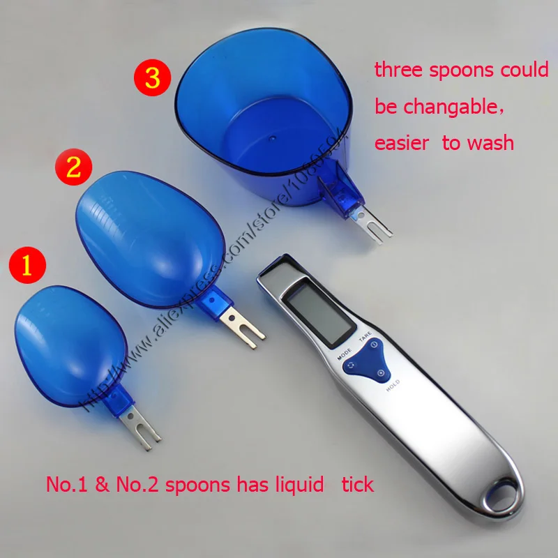 500g/0.1g LED Lab Electronic Measuring/scale Spoon with Three Capacity/Volume Spoons Two Black and 1 Large Blue Spoons
500g/0.1g LED Lab Electronic Measuring/scale Spoon with Three Capacity/Volume Spoons Two Black and 1 Large Blue Spoons
