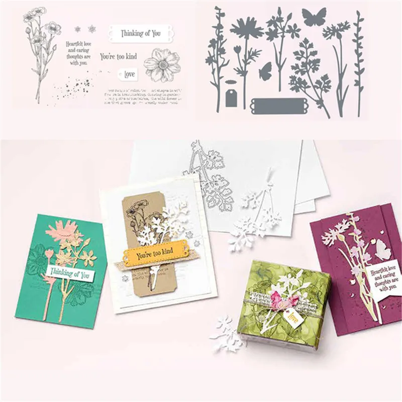 MEADOW Metal Cutting Dies & Stamps and Dies New Arrival Christmas Stencils for Decor Scrapbooking Stamping Arts Crafts Sewing