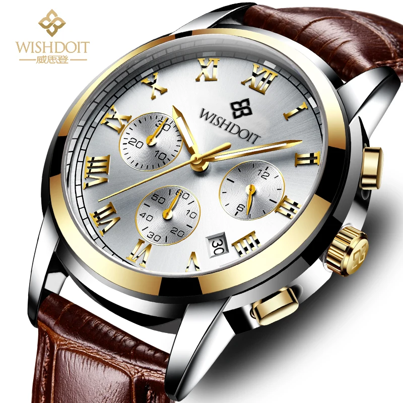 2020 WISHDOIT Men's Luxury Brand Waterproof Watch Multi-function Sports Outdoor Leather Luminous Men's Quartz Watch
2020 WISHDOIT Men's Luxury Brand Waterproof Watch Multi-function Sports Outdoor Leather Luminous Men's Quartz Watch