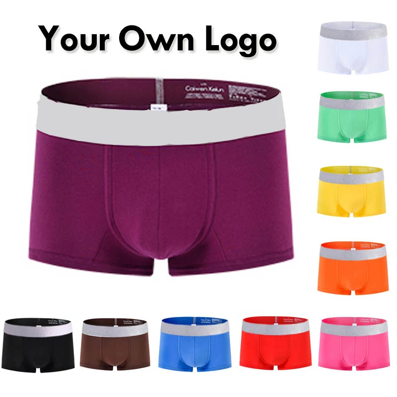 

Customize Your Logo Pantalones Cortos Hombres Ropa Interior Transpirable Men Underwear De Los Hombres De Boxer Shorts