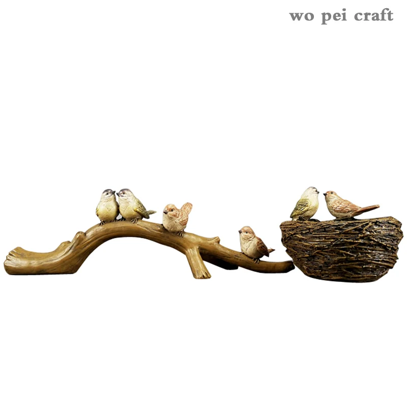 Bird House Storage Ornaments Retro Resin Little Bird Animal Figurine Key Remote Storage Decor Rack Home Decoration Accessories
Bird House Storage Ornaments Retro Resin Little Bird Animal Figurine Key Remote Storage Decor Rack Home Decoration Accessories