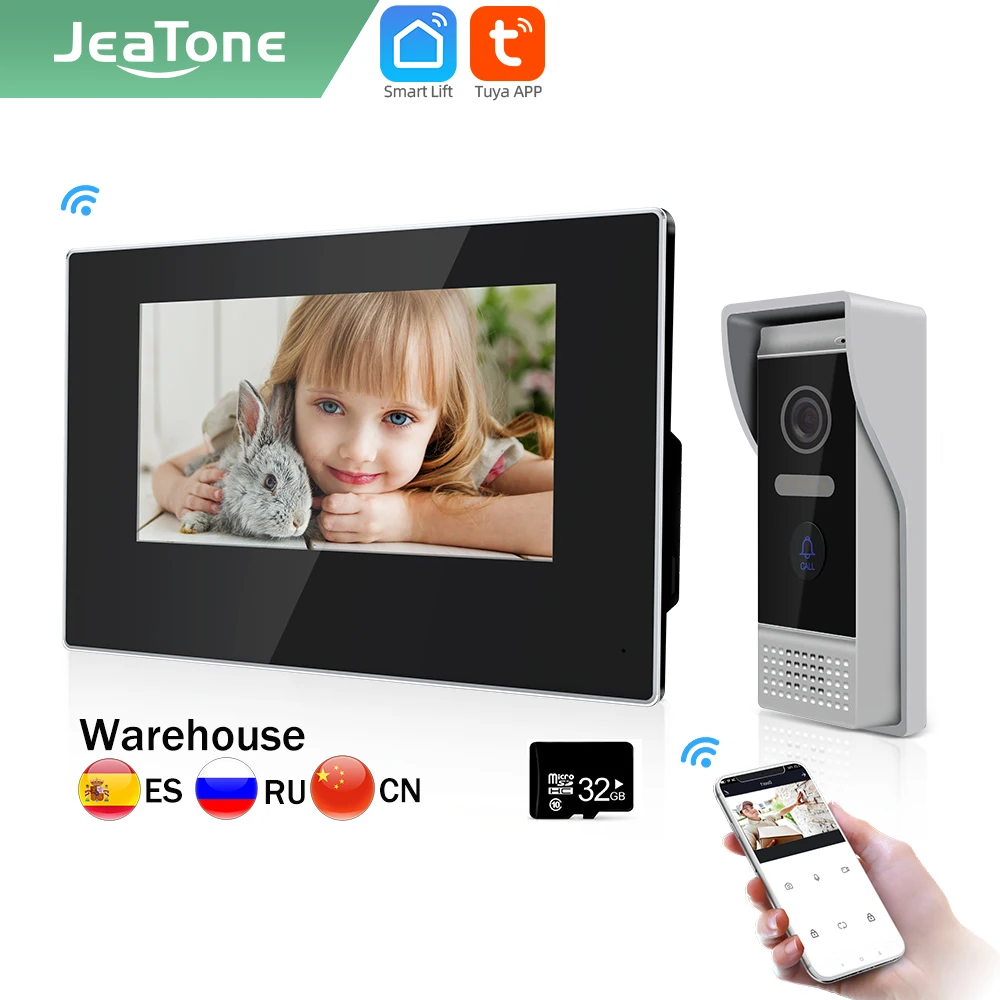 Видеодомофон Jeatone с Wi-Fi для умного дома, устройство для домашней системы, монитор с ИК ночным видением, дверной звонок/телефон с AHD камерой и п...
Видеодомофон Jeatone с Wi-Fi для умного дома, устройство для домашней системы, монитор с ИК ночным видением, дверной звонок/телефон с AHD камерой и п...