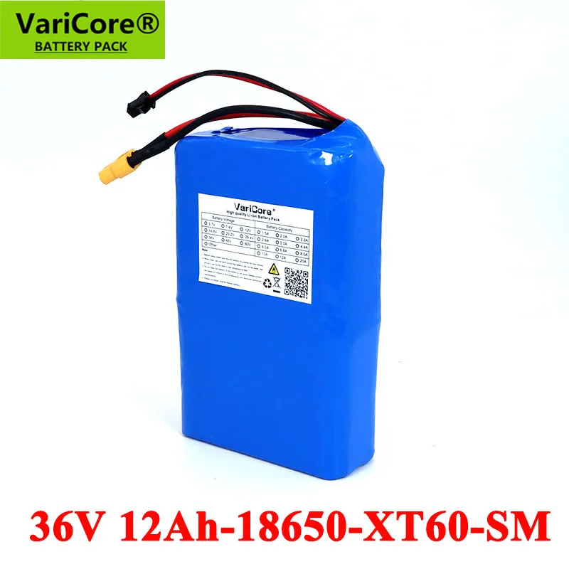 Литиевый аккумулятор VariCore 36 в 12 А ч для электровелосипеда 18650 20 BMS балансировки