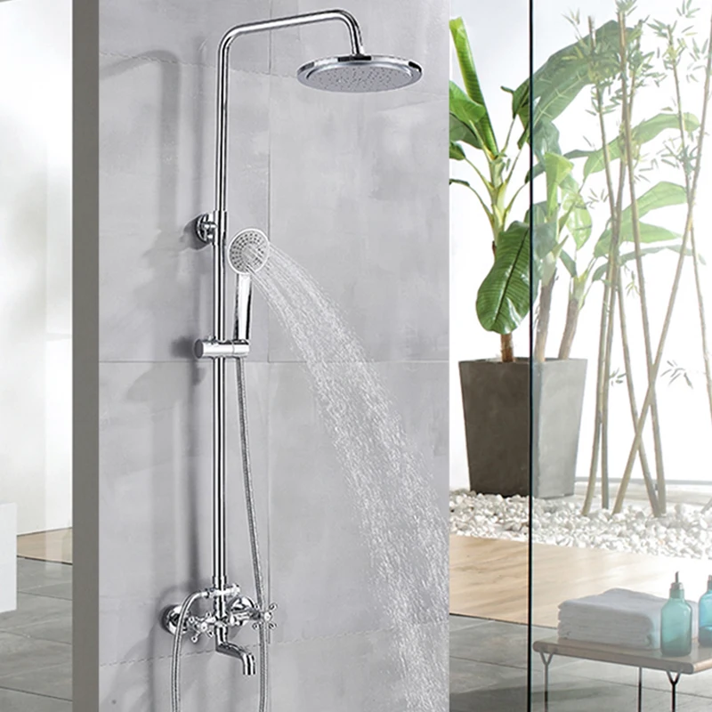 Chrome Rain Shower Faucet Set Wall Mount Bathroom Shower Faucet Set Hot Cold Water Shower Mixer Tap Rainfall Shower Mixer Faucet
Chrome Rain Shower Faucet Set Wall Mount Bathroom Shower Faucet Set Hot Cold Water Shower Mixer Tap Rainfall Shower Mixer Faucet