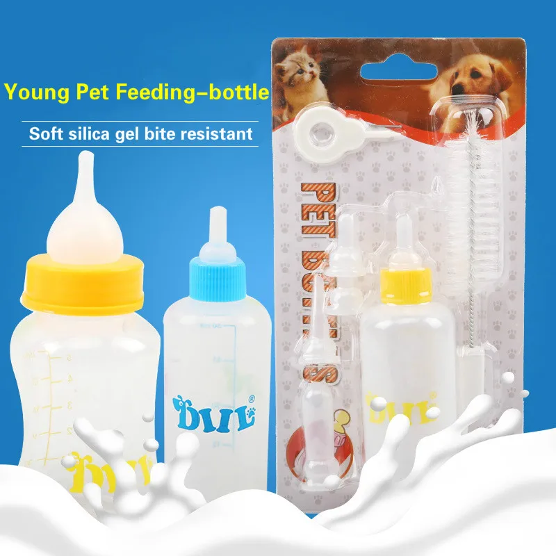 Silicone Pet Feeding-bottle Three-piece for Newborn Puppies and Kittens Dog Baby Cat Baby Feeding-bottle Dog Feeding-bottle Set
Silicone Pet Feeding-bottle Three-piece for Newborn Puppies and Kittens Dog Baby Cat Baby Feeding-bottle Dog Feeding-bottle Set
