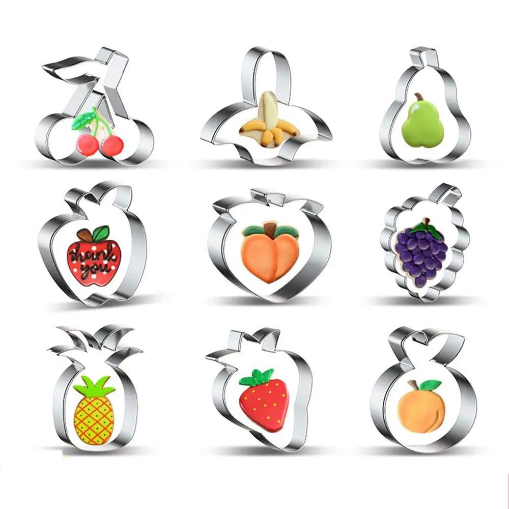 Stainless Steel Fruit Biscuit Mould Cookie Cutter Banana Strawberry Mold DIY Fondant Pastry Decorating Baking Tools
Stainless Steel Fruit Biscuit Mould Cookie Cutter Banana Strawberry Mold DIY Fondant Pastry Decorating Baking Tools