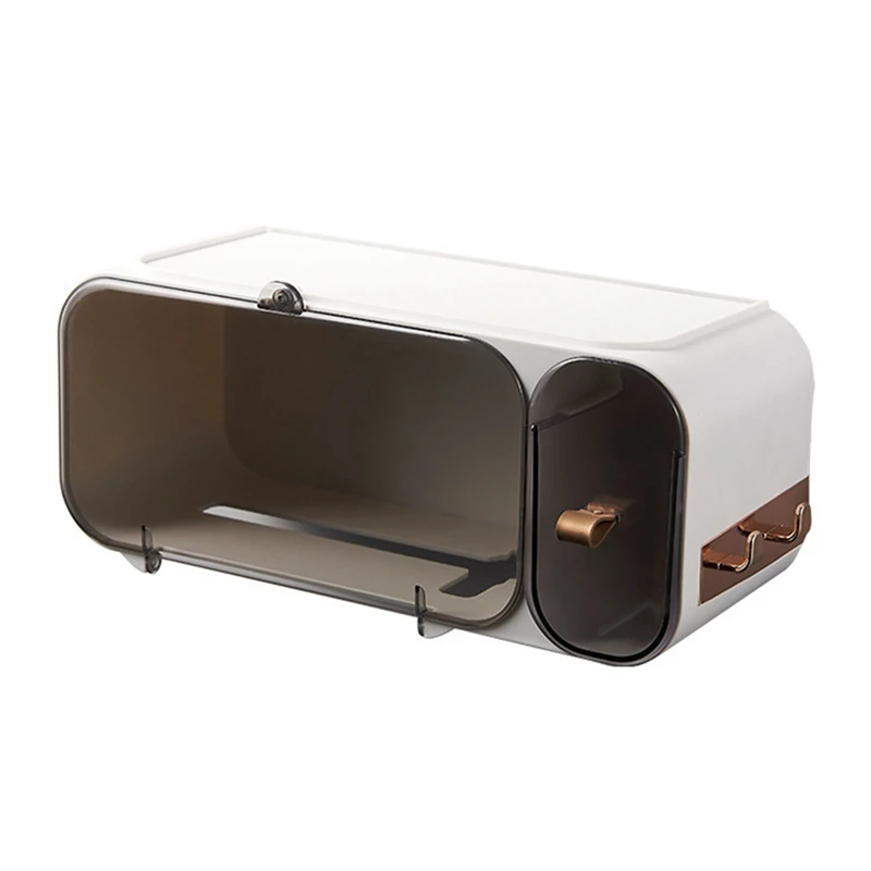 Wall-Mounted Bathroom Waterproof Towel Makeup Organizers Cleaning Towel Paper Storage Box Multifunctional Storage Box
Wall-Mounted Bathroom Waterproof Towel Makeup Organizers Cleaning Towel Paper Storage Box Multifunctional Storage Box