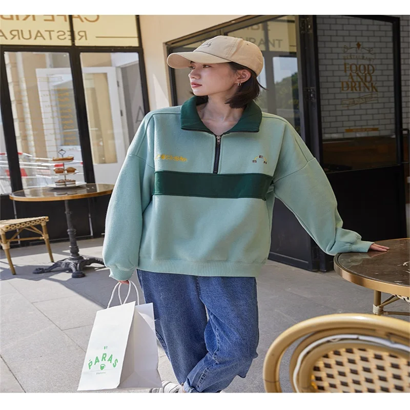2020 Autumn Winter Korean New version Harajuku Fleece Patchwork Turtleneck sweatertrend retro Hong Kong style chic pullover
2020 Autumn Winter Korean New version Harajuku Fleece Patchwork Turtleneck sweatertrend retro Hong Kong style chic pullover