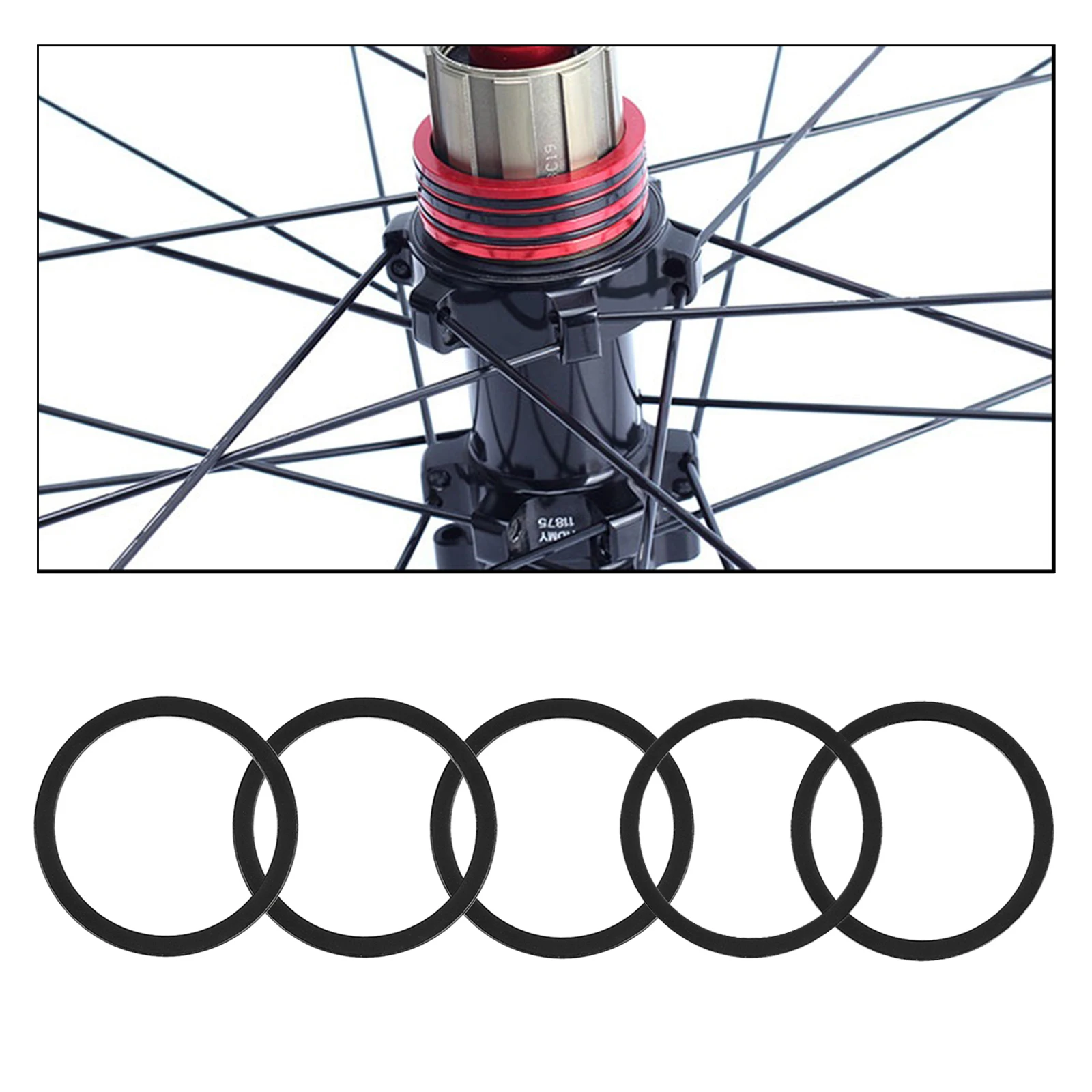 5PCS 42mm OD. Bicycle Bottom Bracket Gasket Bike BB Axle Washer Aluminium Alloy Bike Flywheel Hub Spacer Replacement
5PCS 42mm OD. Bicycle Bottom Bracket Gasket Bike BB Axle Washer Aluminium Alloy Bike Flywheel Hub Spacer Replacement