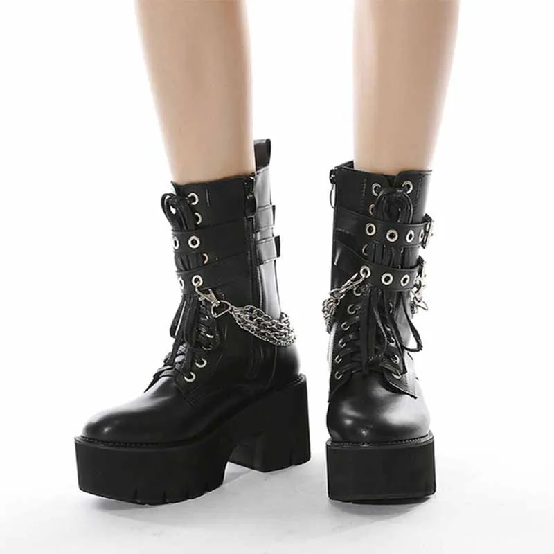 Shoes For Women Heels Gothic Punk Boots 2021 Rubber Platform Pearl Rivet Fashion Women Studded Boots Motorcycle Lides
Shoes For Women Heels Gothic Punk Boots 2021 Rubber Platform Pearl Rivet Fashion Women Studded Boots Motorcycle Lides