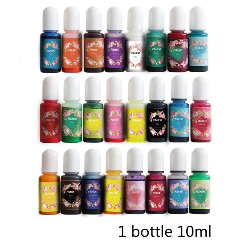 24 Colors Epoxy Pigment Translucent Liquid Resin Colorant Each 0.35oz Epoxy Resin for Resin Jewelry DIY Crafts
24 Colors Epoxy Pigment Translucent Liquid Resin Colorant Each 0.35oz Epoxy Resin for Resin Jewelry DIY Crafts
