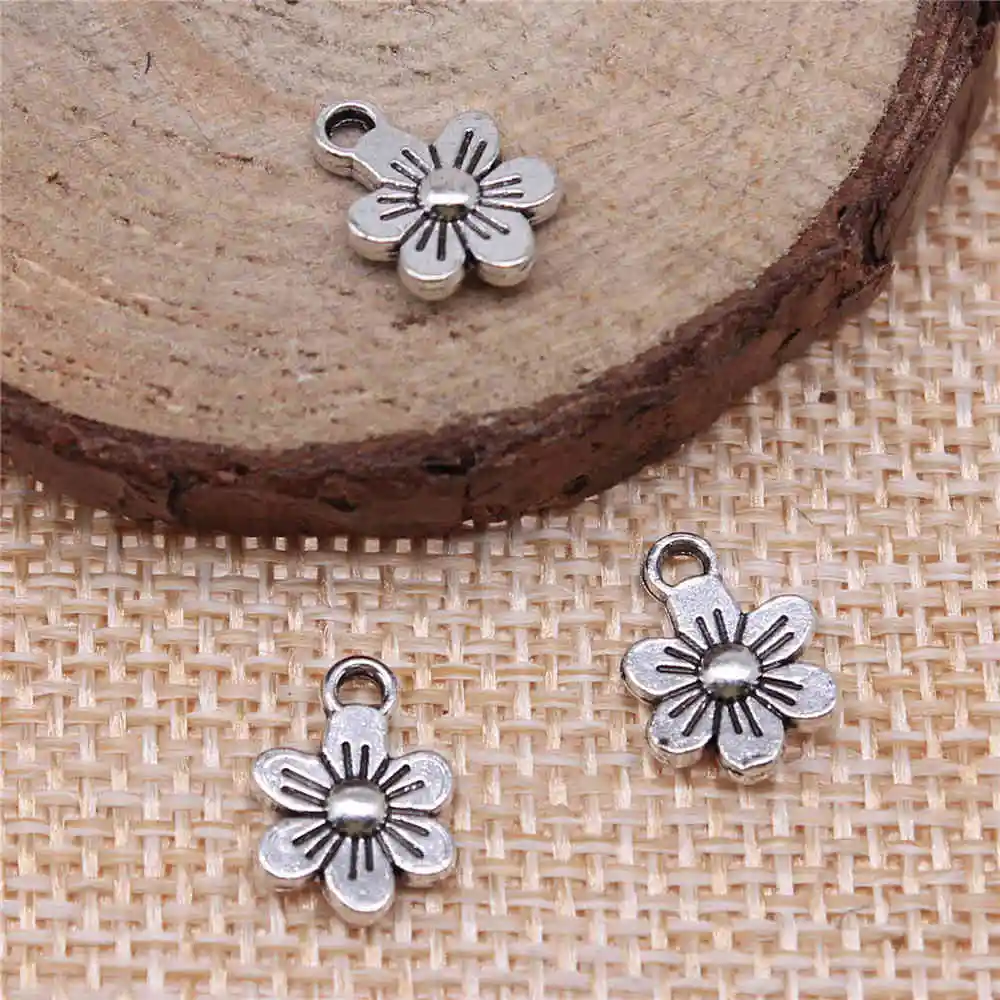 Handmade Pendants For Jewelry Accessories 40pcs Flowers Charms 12x9mm Antique Silver Plated
Handmade Pendants For Jewelry Accessories 40pcs Flowers Charms 12x9mm Antique Silver Plated
