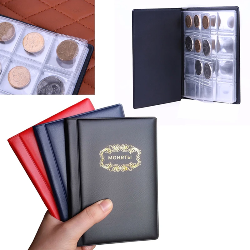 120 Pockets Coins 10 Pages Album Collection Book Russian Language Cover Mini Penny Coin Storage Album For Collector Holders
120 Pockets Coins 10 Pages Album Collection Book Russian Language Cover Mini Penny Coin Storage Album For Collector Holders