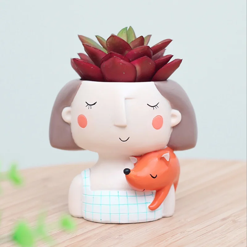 CXD-Succulent Plant Pot Cute Girl Flower Planter Flowerpot Create Design Lovely Little Princess Home Garden Bonsai Pots
CXD-Succulent Plant Pot Cute Girl Flower Planter Flowerpot Create Design Lovely Little Princess Home Garden Bonsai Pots