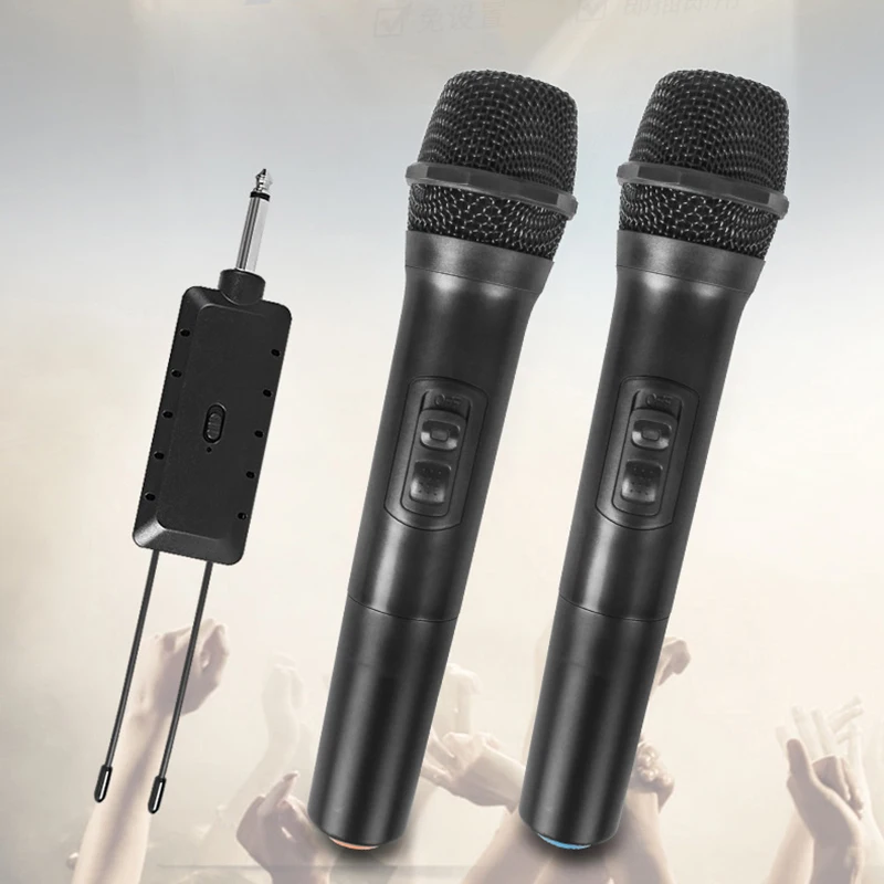 Wireless Microphone Handheld Dynamic Vocal Microphone Voice Amplifier 2-in-1 AS99
Wireless Microphone Handheld Dynamic Vocal Microphone Voice Amplifier 2-in-1 AS99