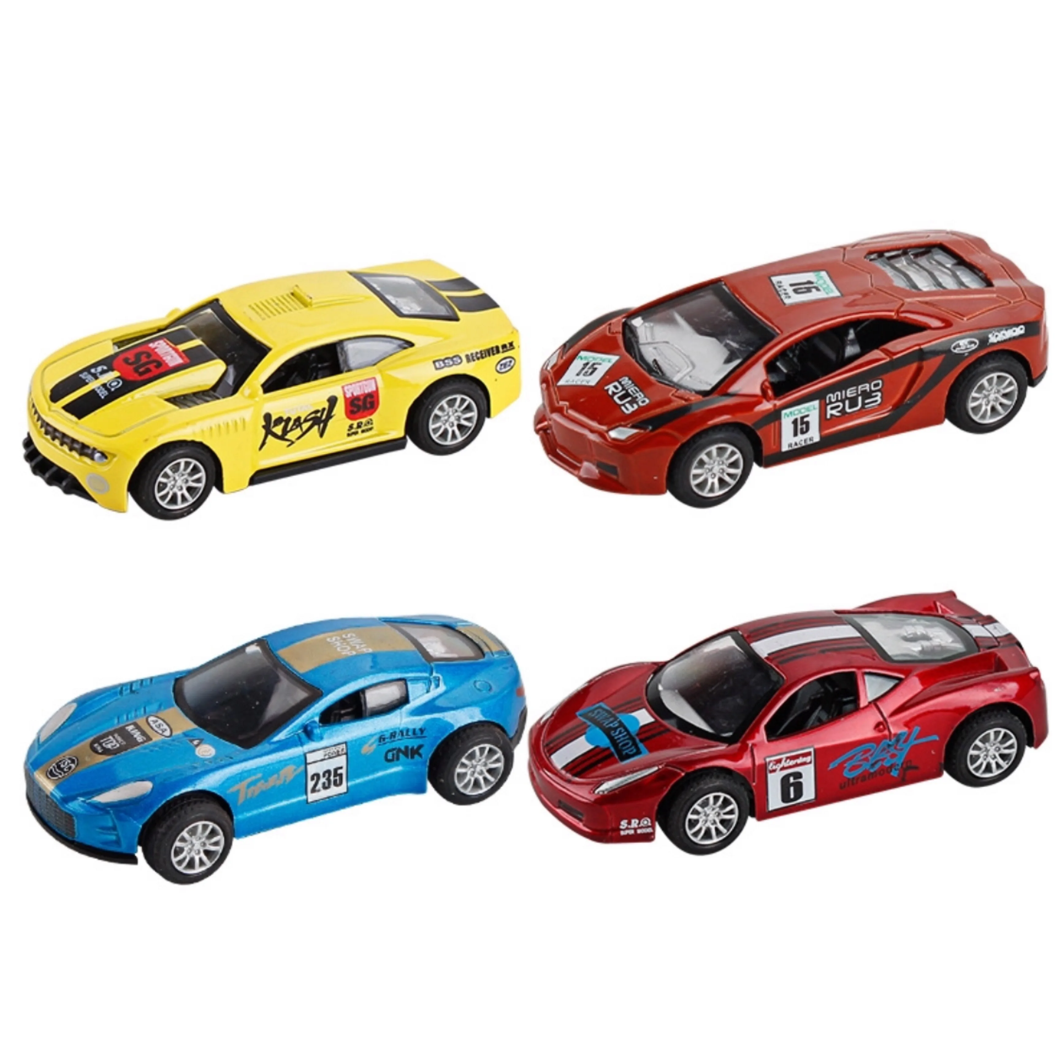 4Pcs Set Toy Racing Car Alloy Iron Shell Diecast Model Inertia Sliding Rail Car Mini Small Gift Toys for Children Boys
4Pcs Set Toy Racing Car Alloy Iron Shell Diecast Model Inertia Sliding Rail Car Mini Small Gift Toys for Children Boys