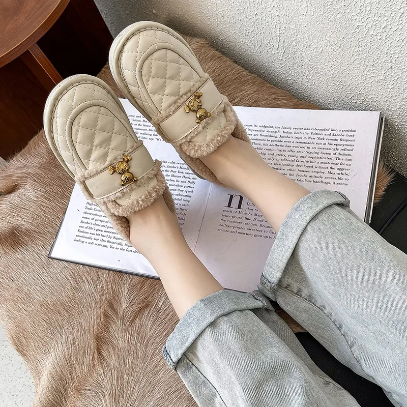 Plush Lefu Shoes for Women 2021 Winter New Shallow Mouth Casual Versatile Warm Flat Shoes for Women Lefu Shoes for Women
Plush Lefu Shoes for Women 2021 Winter New Shallow Mouth Casual Versatile Warm Flat Shoes for Women Lefu Shoes for Women