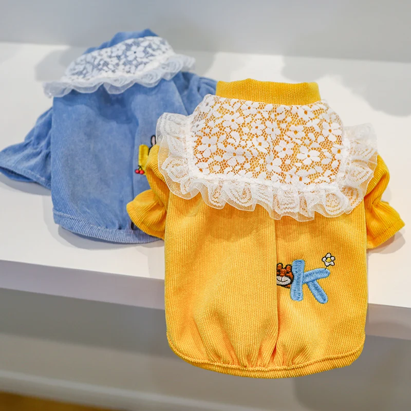 Bichon Pomeranite Mini Dog Princess Lace Corduroy Dog Clothing Couple Wear Comfort Sweaters Puppy Clothes Schnauzer costumes
Bichon Pomeranite Mini Dog Princess Lace Corduroy Dog Clothing Couple Wear Comfort Sweaters Puppy Clothes Schnauzer costumes
