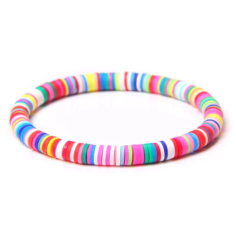 Bohemian 6mm Polymer Clay Disc Beads Bracelet Women Multicolor Disc Chips Beads Stretch Bracelet Female Girls Boho Jewelry Gifts
Bohemian 6mm Polymer Clay Disc Beads Bracelet Women Multicolor Disc Chips Beads Stretch Bracelet Female Girls Boho Jewelry Gifts