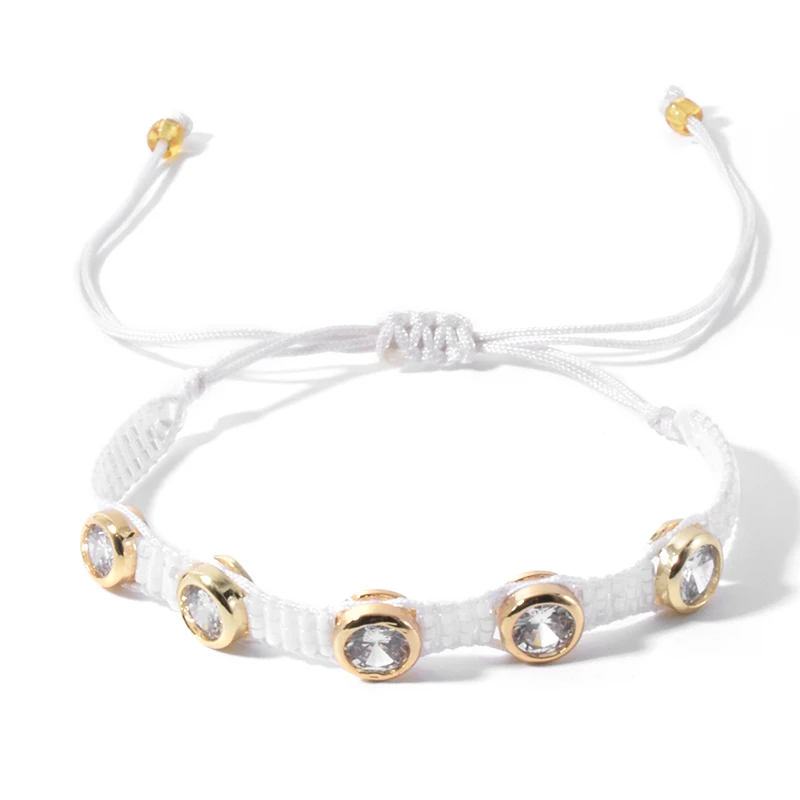 YUOKIAA Mostacilla Miyuki Seed Beads Heart Bracelet Pulseras Rhinestone Friendship Boho Adjustable Rope Femme Jewelry for Women | Украшения