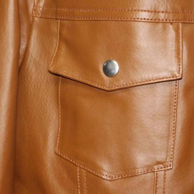 Leather Real Brand Pigskin Jacket Men Vintage Slim Fit Work Short Coat Spring New Single Breasted Lapel Casual Outerwear Male
Leather Real Brand Pigskin Jacket Men Vintage Slim Fit Work Short Coat Spring New Single Breasted Lapel Casual Outerwear Male