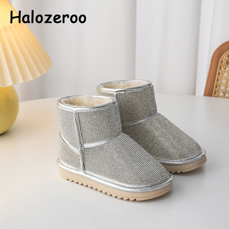 Winter New Kids Snow Boots Baby Girls Rhinestone Ankle Shoes Children Warm Brand Boots Boys Fashion Boots Slip On Silver Shoes
Winter New Kids Snow Boots Baby Girls Rhinestone Ankle Shoes Children Warm Brand Boots Boys Fashion Boots Slip On Silver Shoes
