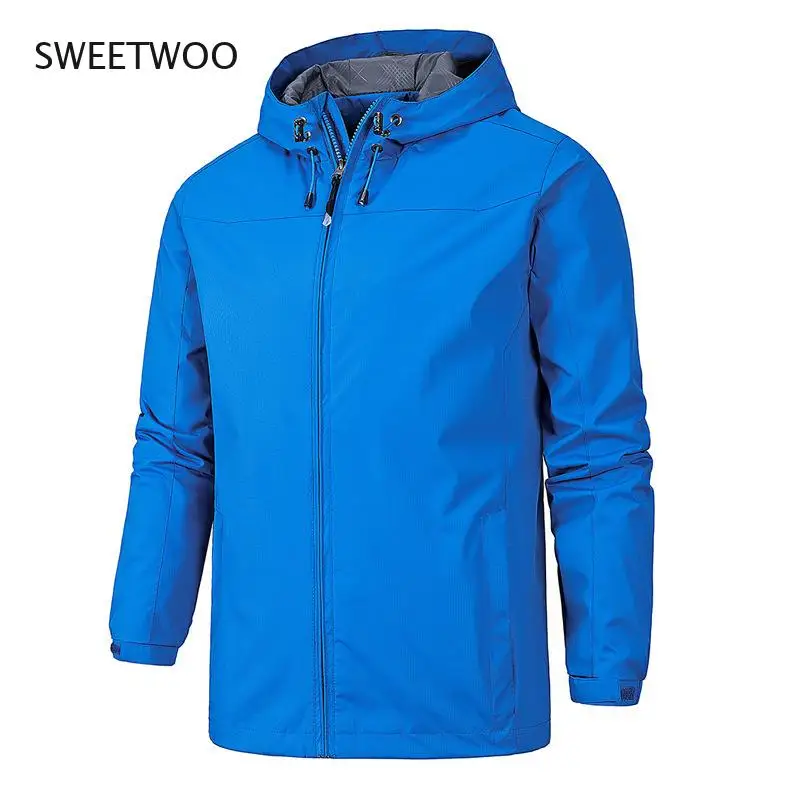 

Демисезонная Мужская ветровка, Повседневная тонкая куртка, цветная спортивная куртка, уличная водонепроницаемая и ветрозащитная куртка