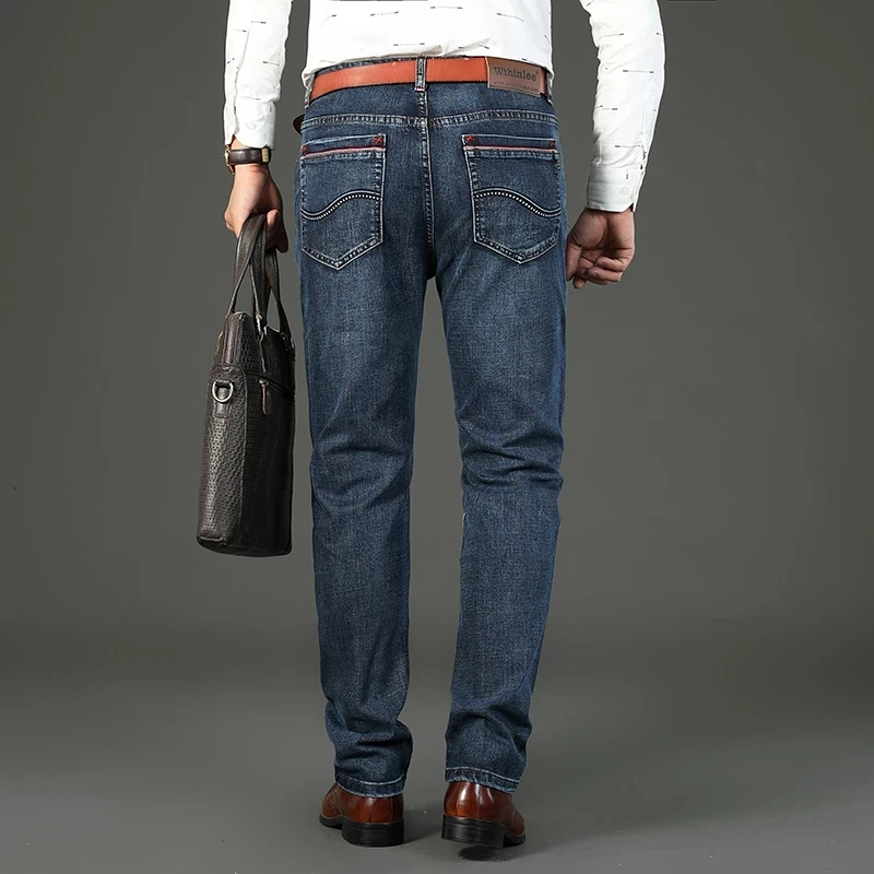 2021 Spring and Autumn Men's A variety of styles Classic Jeans Elastic Men's Stretch-fit Jeans Business Casual Classic Style