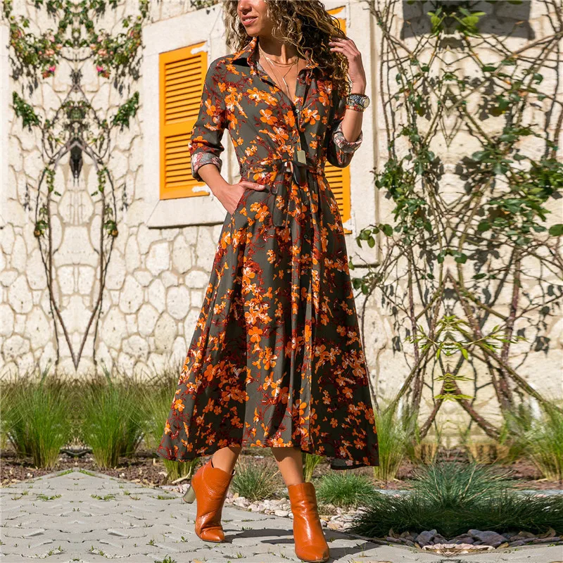 Summer Beach Ankle-Length Dress Women Floral Print Boho Long Dress Wrap Casual V-Neck Split Sexy Party Dress Robe Femme Vintage
Summer Beach Ankle-Length Dress Women Floral Print Boho Long Dress Wrap Casual V-Neck Split Sexy Party Dress Robe Femme Vintage