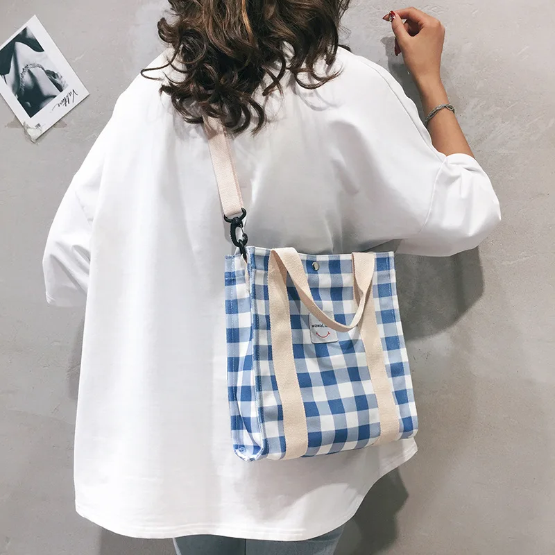 Leisure Literary Small Bags For Teen Girl Canvas Shoulder Bag Female Student Messenger Bag 2019 New Simple Plaid Travel Handbag
Leisure Literary Small Bags For Teen Girl Canvas Shoulder Bag Female Student Messenger Bag 2019 New Simple Plaid Travel Handbag