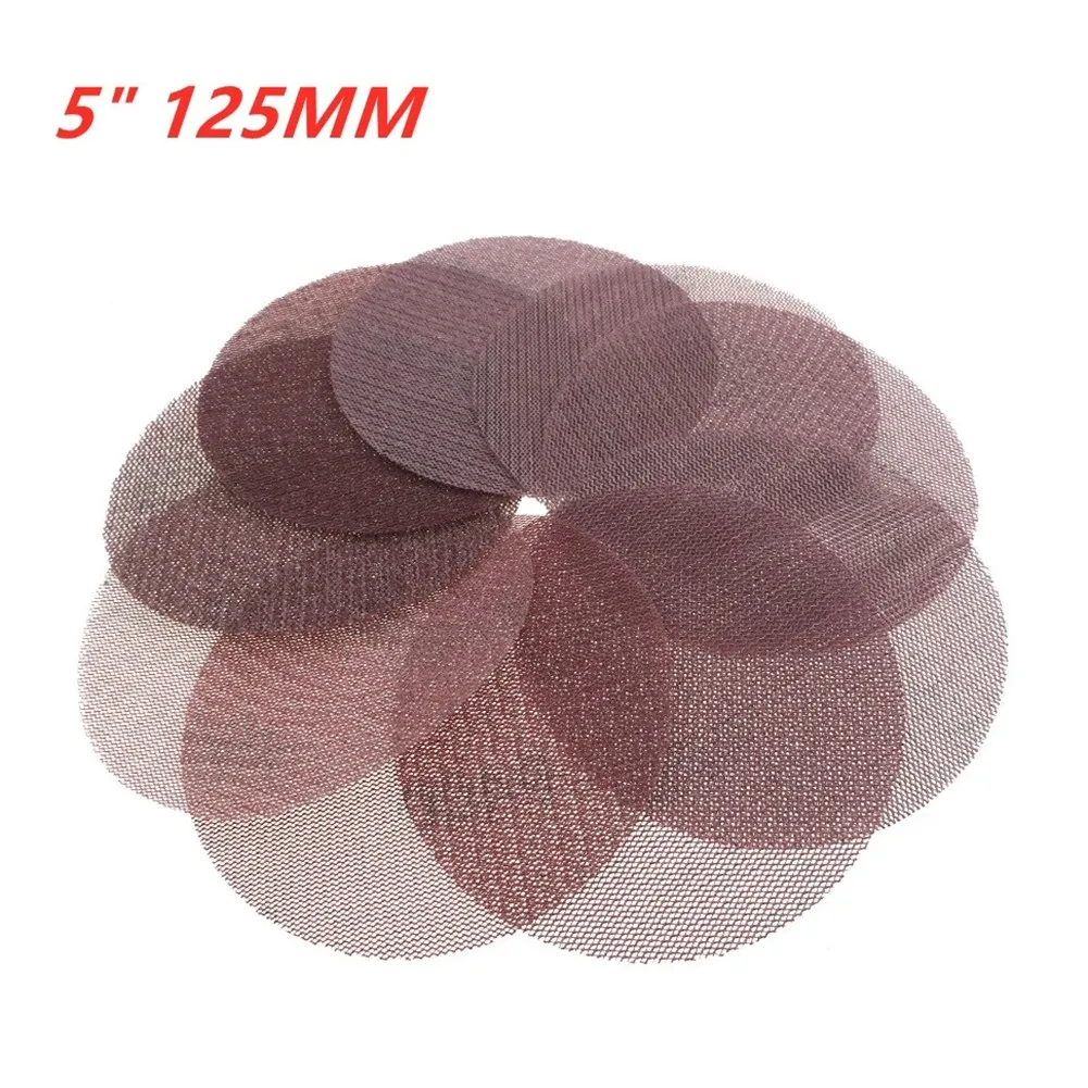 25Pcs 5Inch 125mm Mesh Sanding Disc Round Dust Free Sandpaper Net 80-600 Grit Hook & Loop Metal Polishing Grinding Abrasive Tool
25Pcs 5Inch 125mm Mesh Sanding Disc Round Dust Free Sandpaper Net 80-600 Grit Hook & Loop Metal Polishing Grinding Abrasive Tool