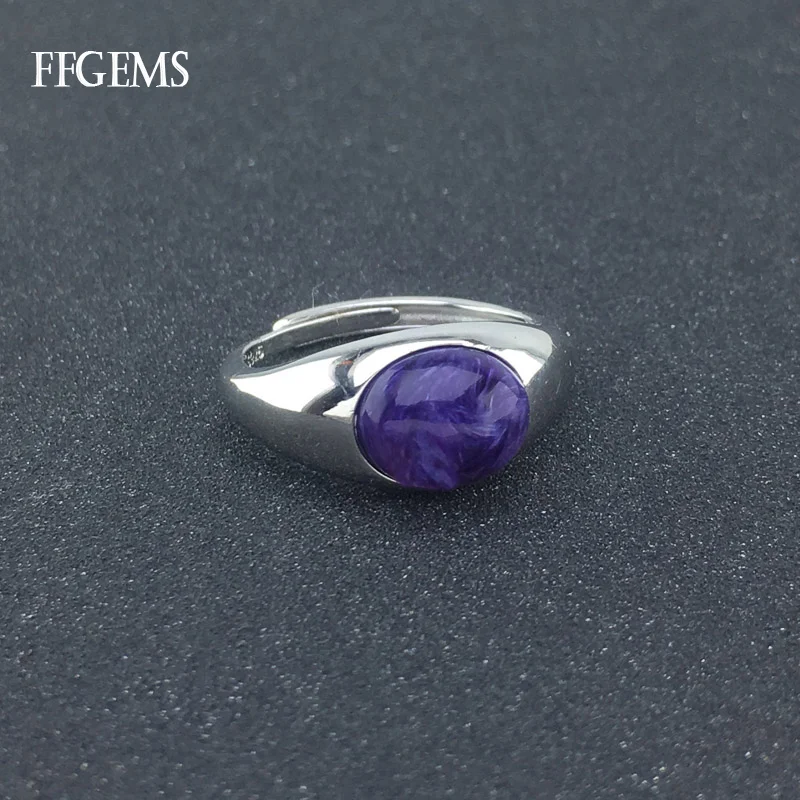 FFGems Natural Charoite Real 925 Silver Ring Gemstone Fine Jewelry Women Engagement Wedding Gift
FFGems Natural Charoite Real 925 Silver Ring Gemstone Fine Jewelry Women Engagement Wedding Gift