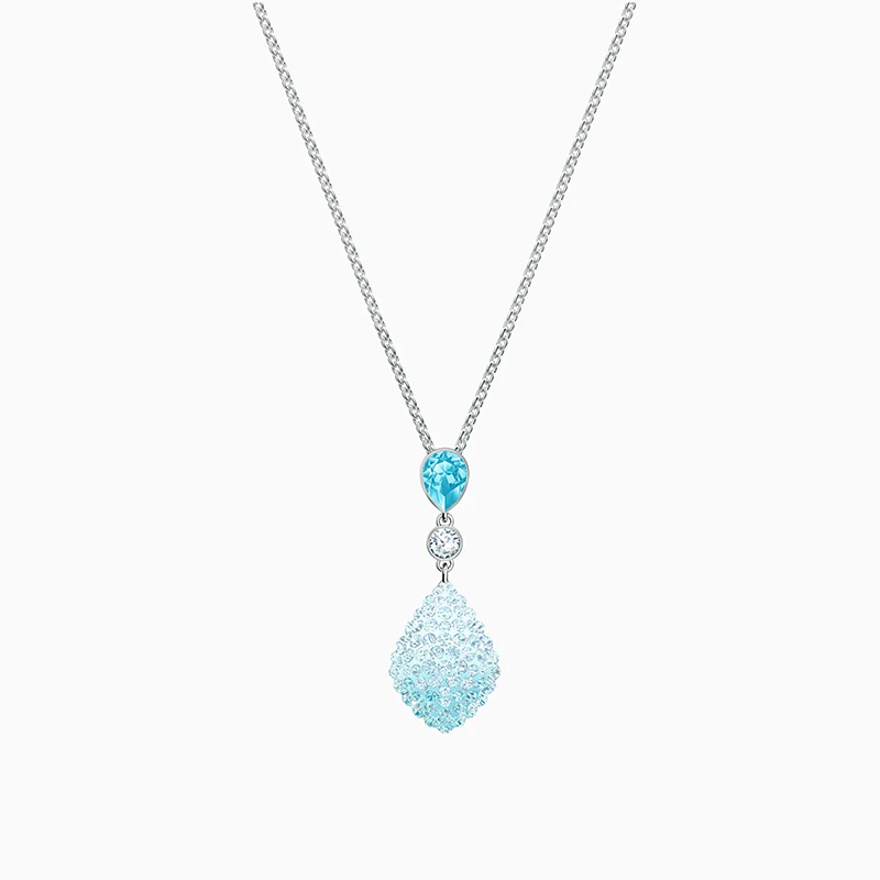 Fashion SWA New FUN White Gold Pendant Necklace Navy Blue Elegant Water Drop Decoration Girlfriend Luxury Romantic Jewelry Gift
Fashion SWA New FUN White Gold Pendant Necklace Navy Blue Elegant Water Drop Decoration Girlfriend Luxury Romantic Jewelry Gift