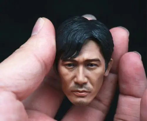 

1/6 Scale Movie Characters Asian Male Head Sculpt Head Carving Model for 12 Inch Male Action Figure Body Doll Accessories
