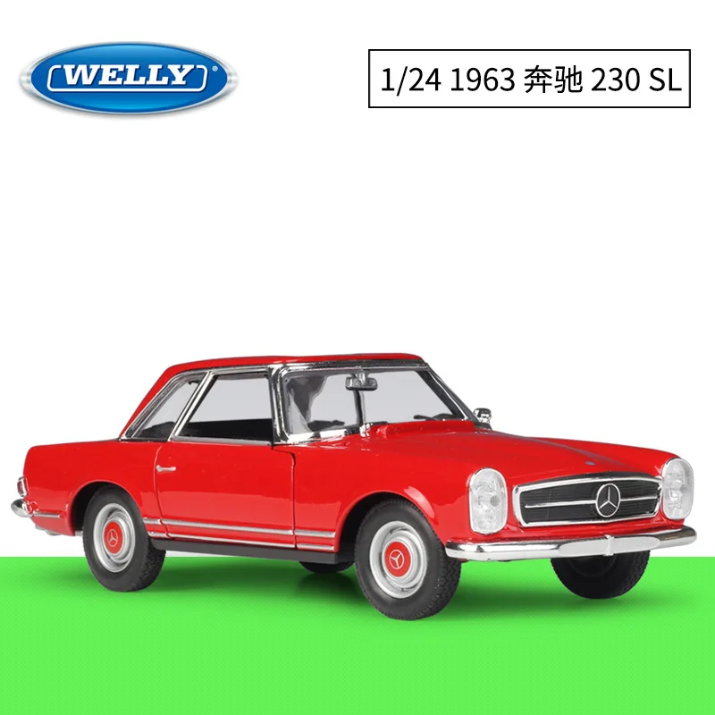 WELLY Original 1:24 1963 Mercedes 230SL simulation alloy car model collection birthday gift.
WELLY Original 1:24 1963 Mercedes 230SL simulation alloy car model collection birthday gift.
